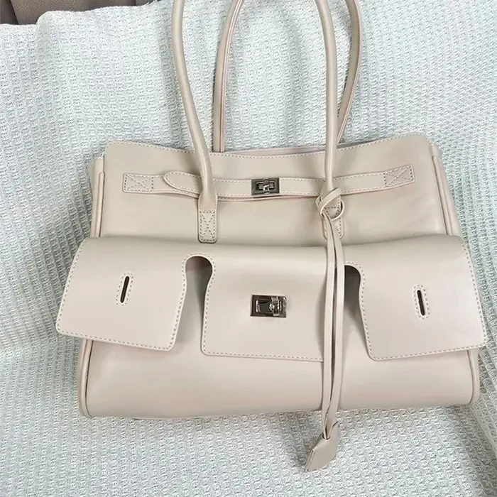 Sac fourre-tout en daim de luxe pour femme, grande capacité, sac à main simple pour femme, rouge mar