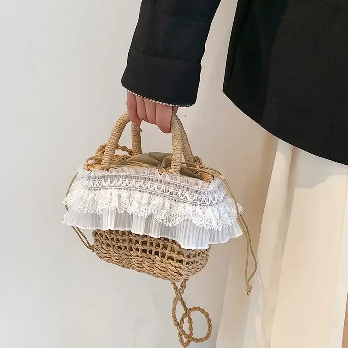 Sac bandoulière tressé élégant