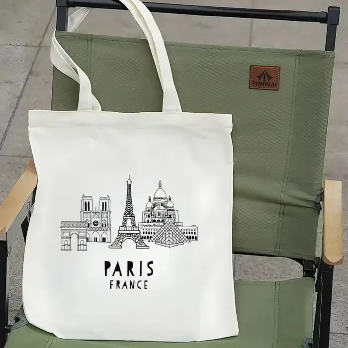 Sac fourre-tout de voyage Paris avec tour Eiffel