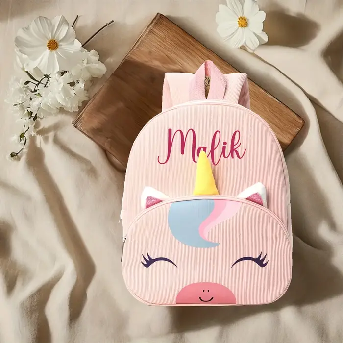 Sac à dos personnalisé licorne pour enfants | Dessin animé mignon