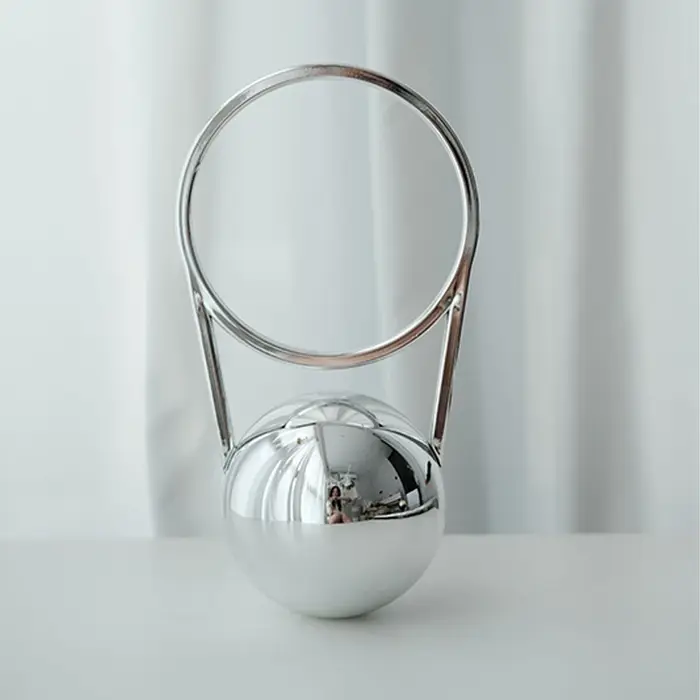 Pochette de soirée de luxe de styliste avec poignée en boule, sac à main en acrylique pour femmes, c