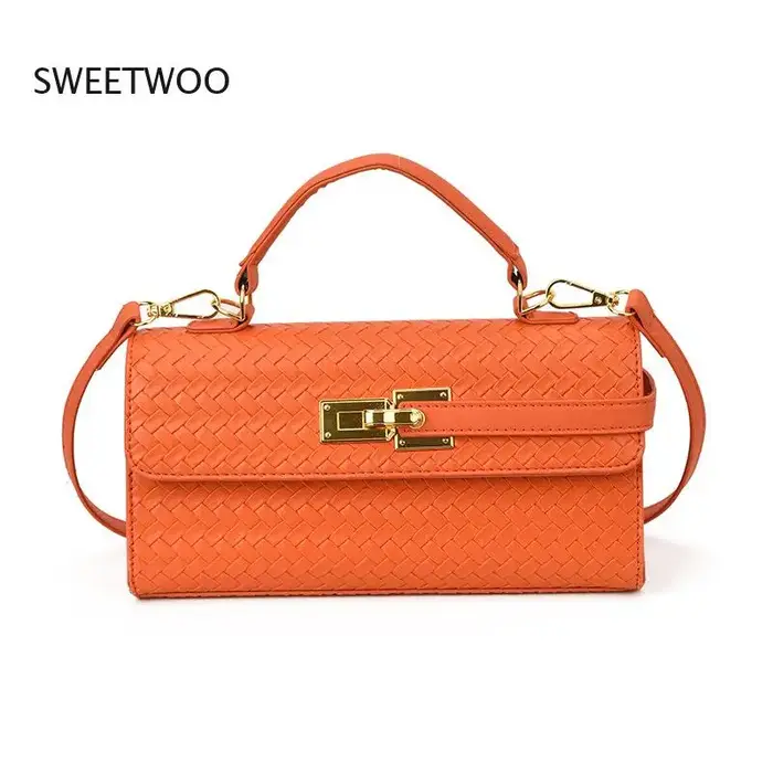 Nouveau Sac à Main Mini pour Femme 2026 en Cuir PU Tressé