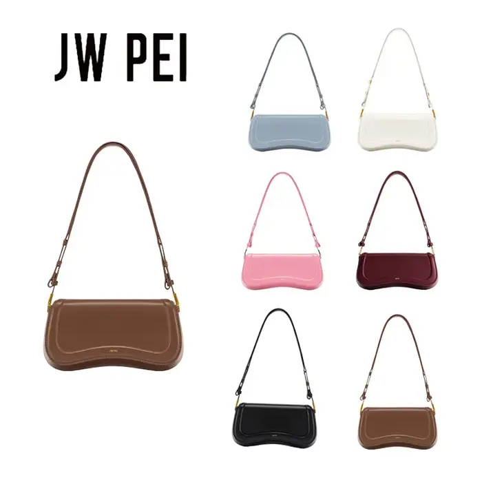 Sac bandoulière réglable en cuir véritable JW PEI Pudding Bag JOY 1C56 pour femme