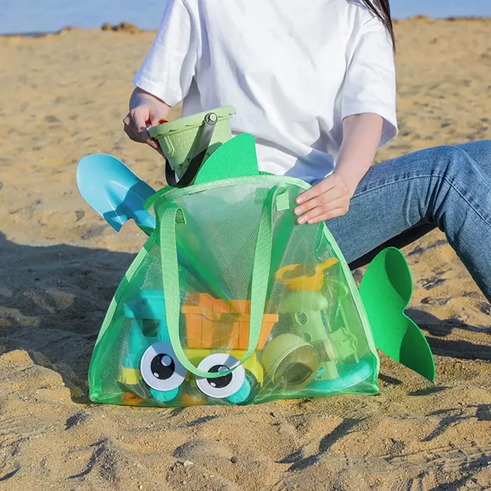 Sac de plage en filet mignon pour jouets de sable
