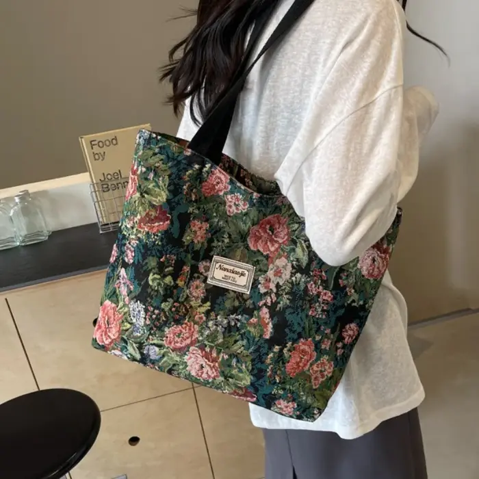 Sac fourre-tout en toile pour femmes