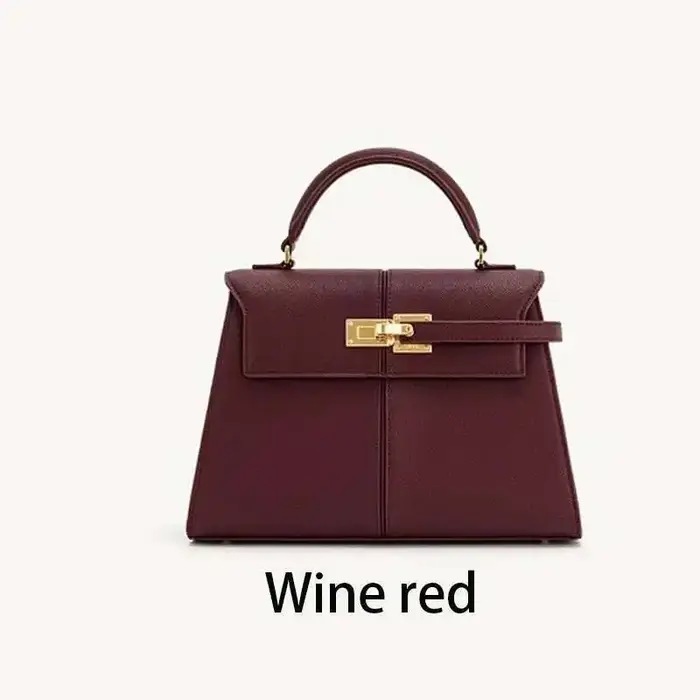 2025 Sac pour femme en cuir trapézoïdal Sac à main de niche de mode polyvalent Sacs à poignée supéri