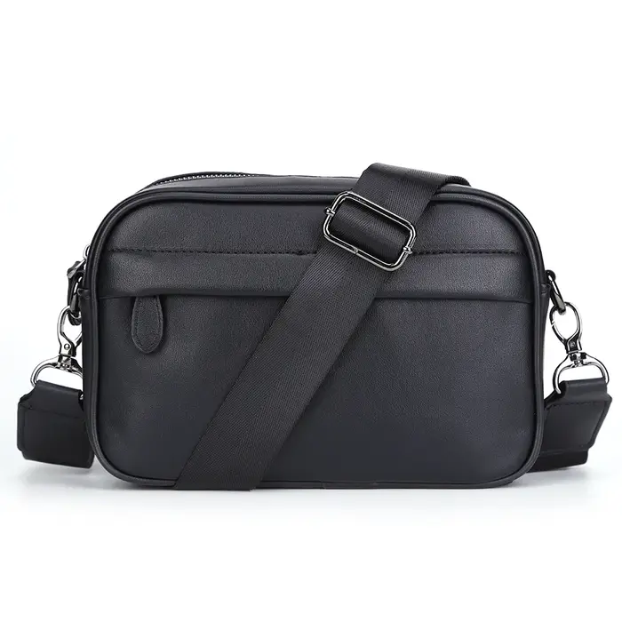 Sac à bandoulière en cuir pour hommes, sacoche à motif classique, sacs à bandoulière d'affaires, déc