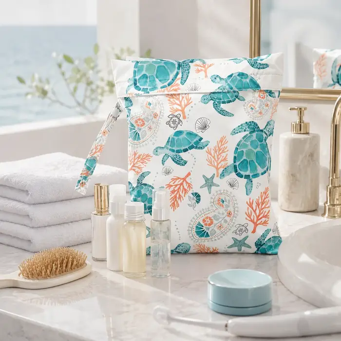 Sac étanche à imprimé tortue