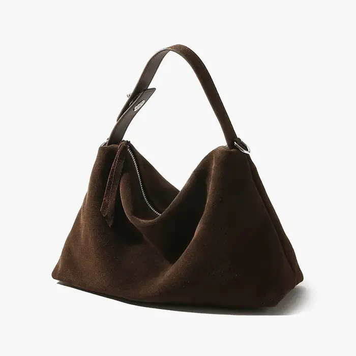 Véritable qualité automne hiver grand Boston luxe concepteur fourre-tout doux mat daim cuir femmes sac à main femme épaule sac à bandoulière