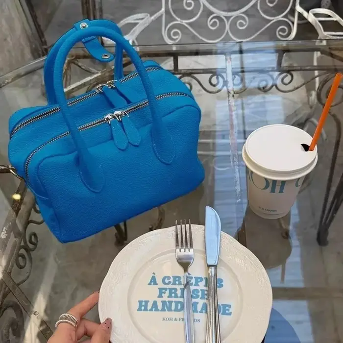 Sac à main pour femme en cuir PU texture litchi 2026