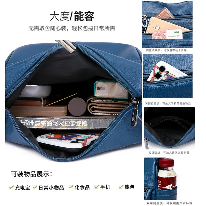 Sacs à main Sac pour femmes et Sac à bandoulière multi-poches de styliste
