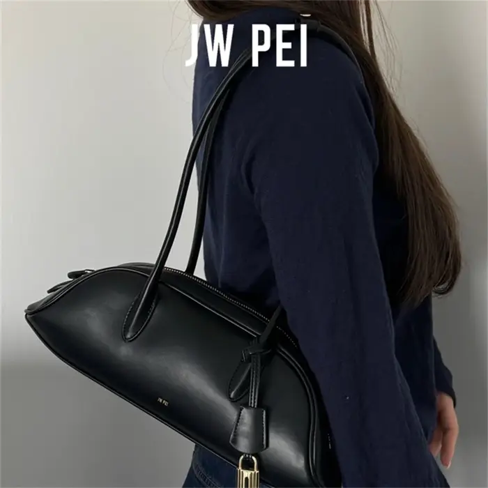 Sac bowling rétro JW PEI pour femme, sac Zora, sac baguette à porter sous le bras, sac à main bandou
