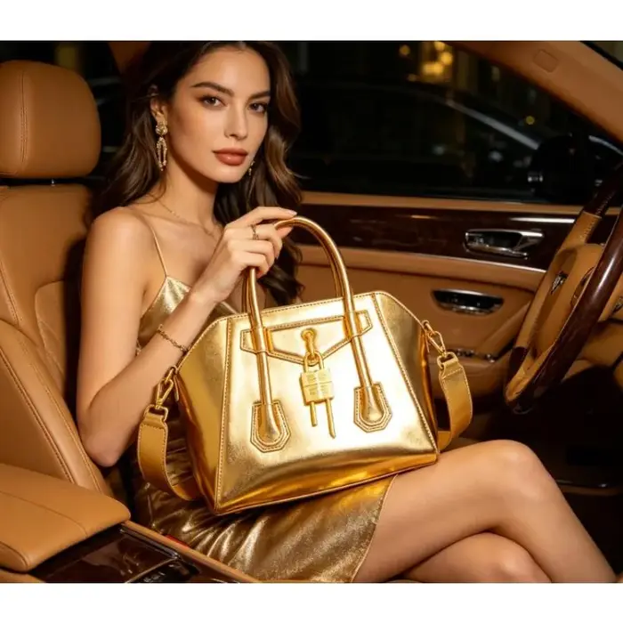 Sac à langer tendance en cuir pour femme