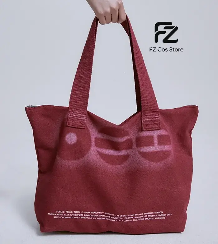 Arirang 2.0 World Tour 2026 Cadeau pour fans de K-pop Sac à main en toile rouge grande capacité Sac 