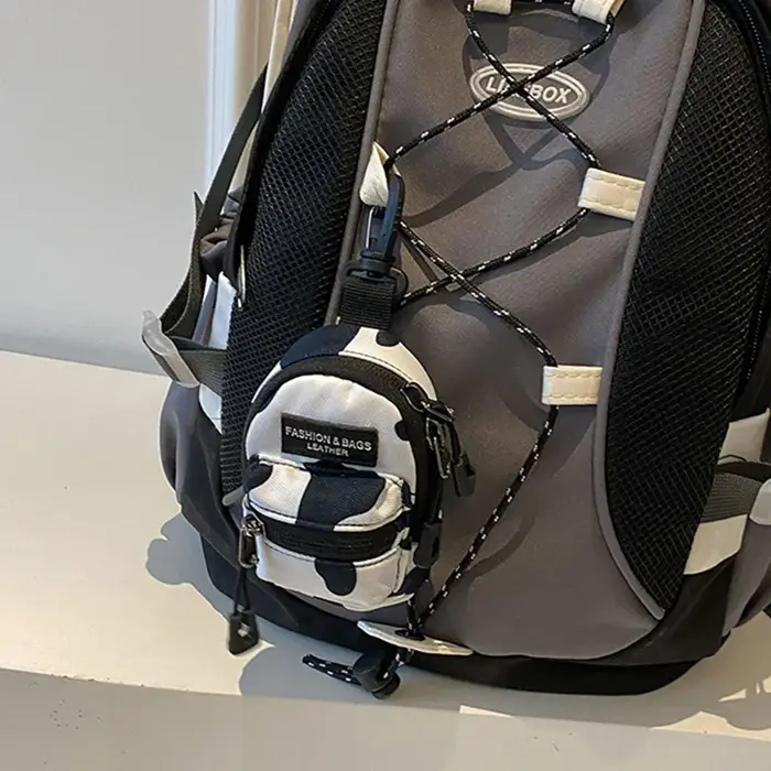 Mini porte-monnaie unisexe, sac bandoulière portable, portefeuilles, sacs à épaule pour écouteurs et clés, style Hip Hop décontracté, polyvalent, nouveauté
