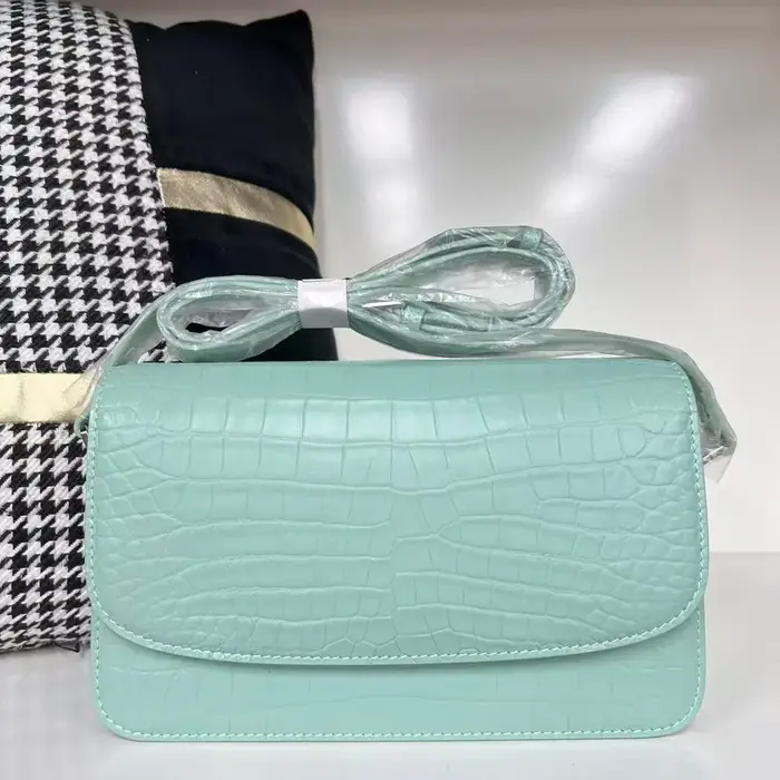 1 sac à bandoulière en cuir de Crocodile véritable de petite taille pour femmes sac