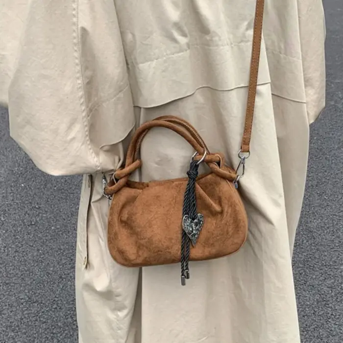 Petits sacs à bandoulière en cuir suédé tendance pour femmes 2026
