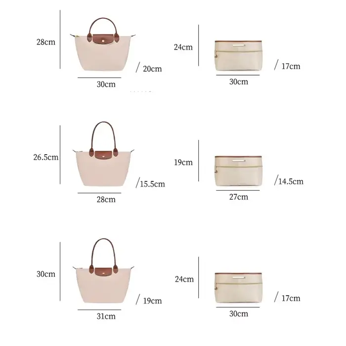 Organisateur de sac en Satin pour Longchamp