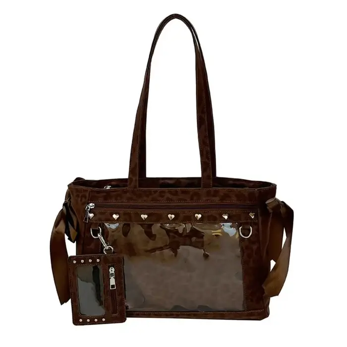 Sac à main Harajuku Y2K Ulzzang Ita Bag avec nœuds et rivets