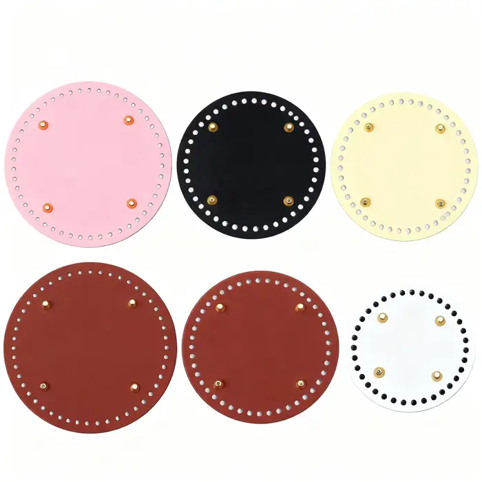 12 /15 /18cm sac rond bas Shaper Rivets sac Crochet tissé à la main bricolage pour coussin fait