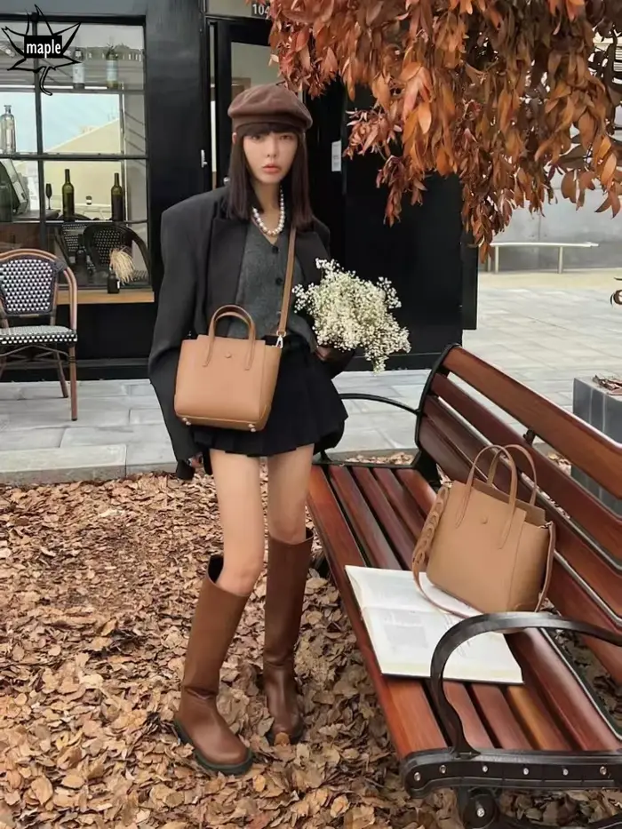 Nouvelle offre spéciale grande capacité voyage fourre-tout plaine couleur unie femmes sac à main en cuir de vachette femme sac à bandoulière 2 sangles