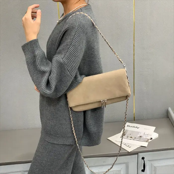 Nouveau Sac à Main Femme ZV 2026 - Sac Bandoulière Multifonctionnel - Petit Sac Carré Tendance - Avec Logo Ailes