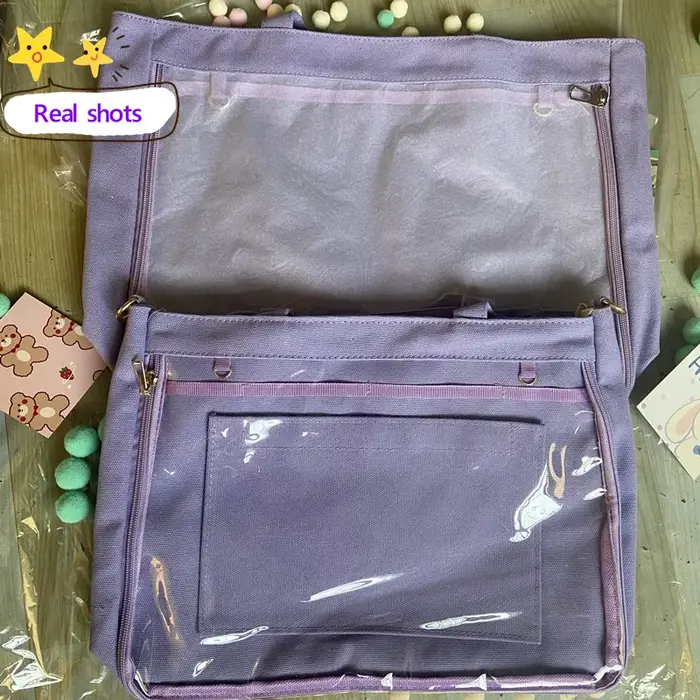 Italife violet Ita sac grand avec insérer femmes Lolita bandoulière Kawaii sac clair cartable pour adolescente Itabag épaule H210