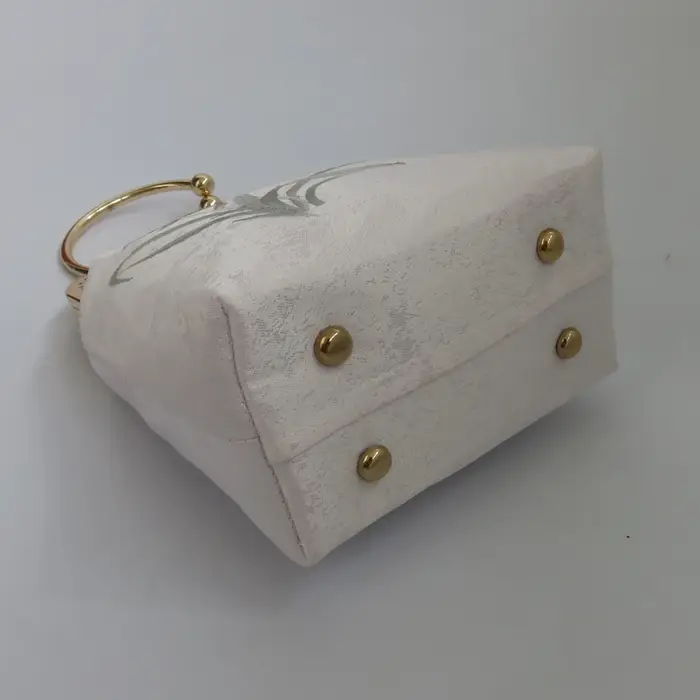 Sacs à main vintage faits à la main pour femmes, sacs brodés de fleurs, serrure de coquille, sac à b