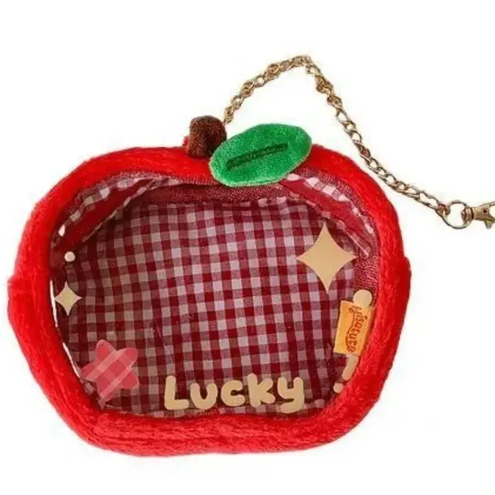 Pochette de poupée en forme d'étoile et de pomme de 10cm, sac pendentif ItaBag, sac de poupée Transparent, sac d'exposition extérieur en PVC, pochette en peluche transparente