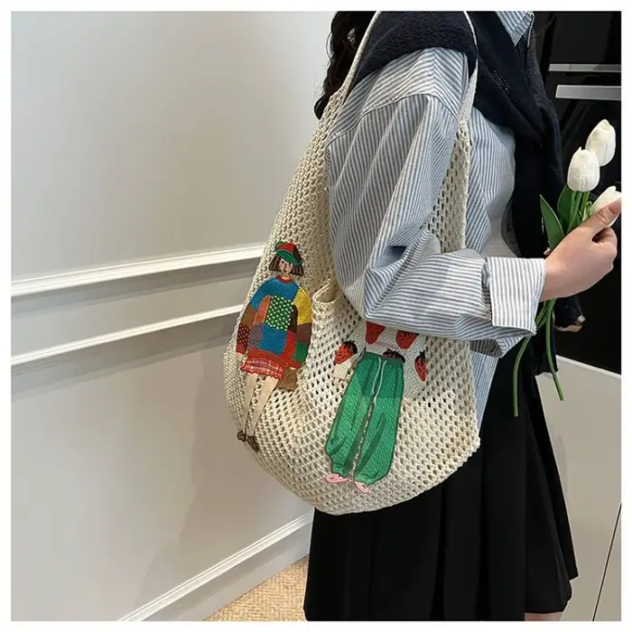 Sac tricoté grande capacité