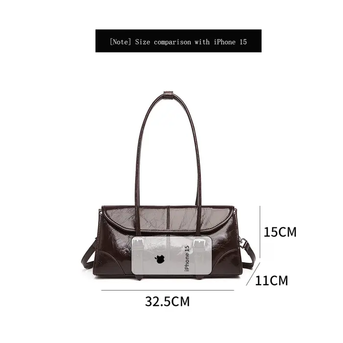 FOXER 2026 Nouvelle collection printemps – Sac à bandoulière pour femme en cuir véritable, style rét