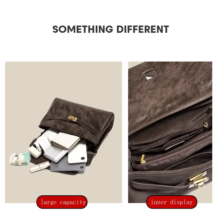 Sac à bandoulière en cuir FOXER pour femme, nouvelle collection printemps 2026, sac fourre-tout gran