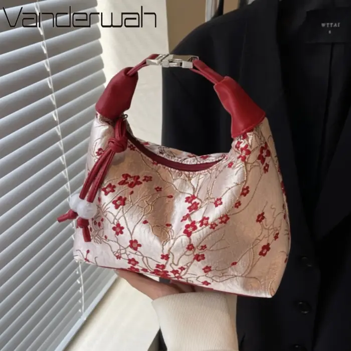 Sac à main brodé Portable de Style chinois