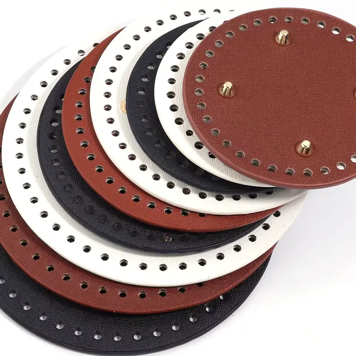 12 /15 /18cm sac rond bas Shaper Rivets sac Crochet tissé à la main bricolage pour coussin fait