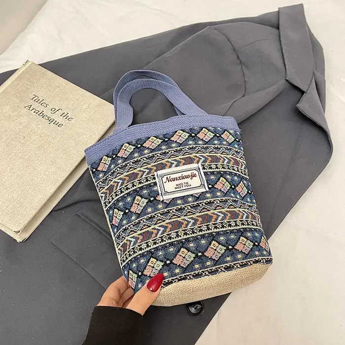 Sac panier tressé artisanal de niche