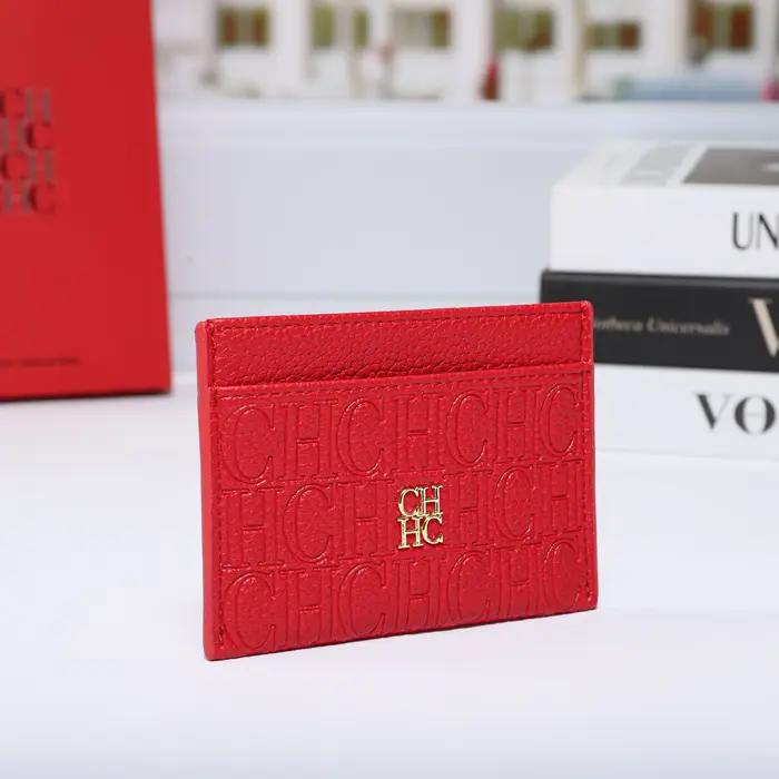 Porte-cartes en cuir PU gaufré CH
