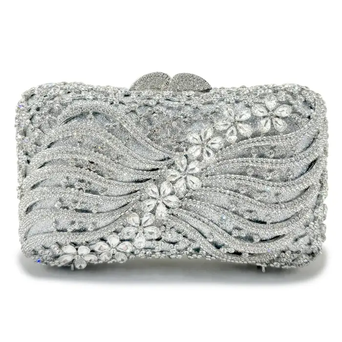 Boutique femmes cristal pochette sacs de soirée de mariage strass