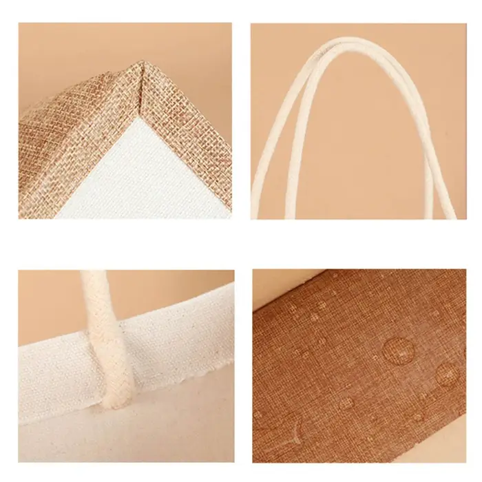 Sac fourre-tout en toile de jute pour dames