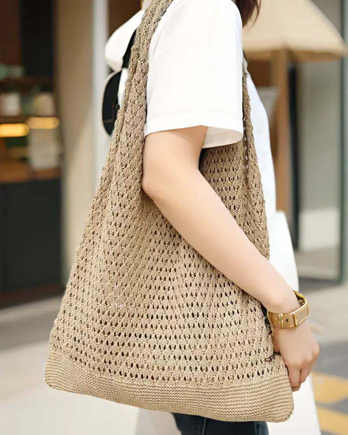 Sac fourre-tout en crochet pour femme