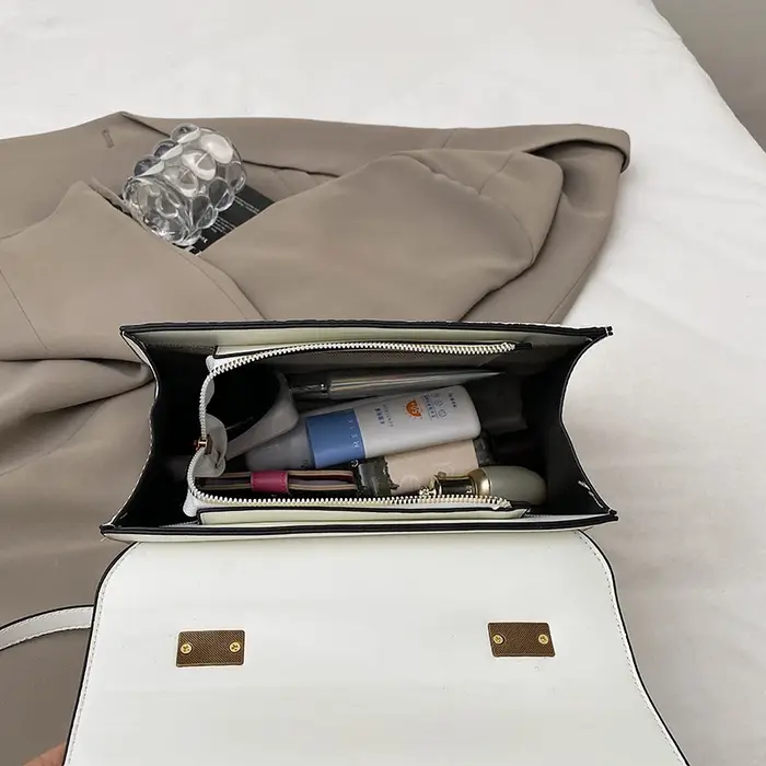 Sac à main violet de luxe classique pour femmes