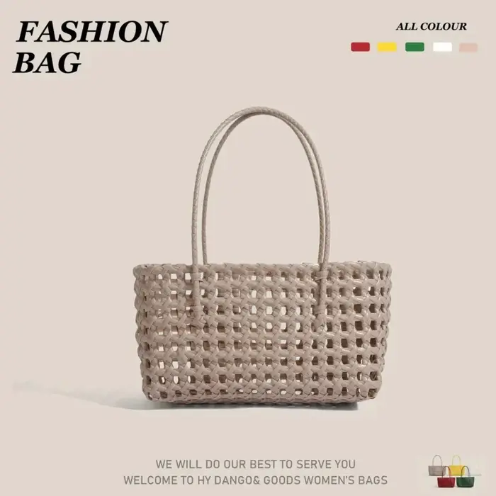 Sac à main en paille tressée fait main