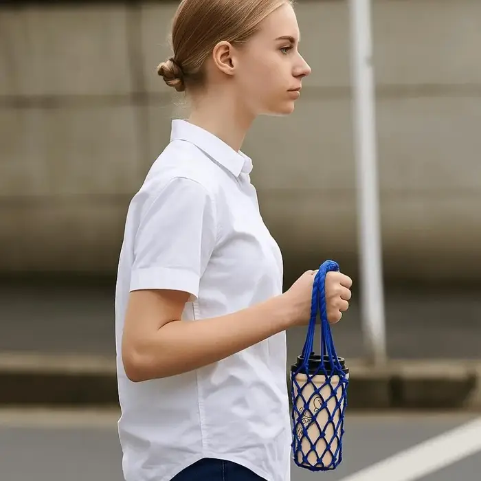 Sac en maille tissé à la main portable