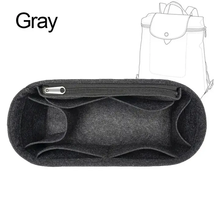 Sac à dos à doublure en feutre pour femme, sac à dos Longchamp Le Pliage, sac de voyage, insertion d
