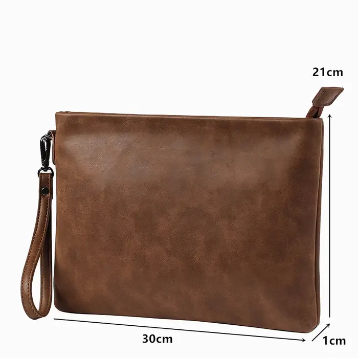 Pochette en cuir de cheval vintage pour hommes