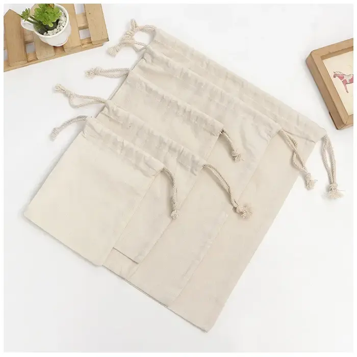 Sac en toile de coton avec logo personnalisé