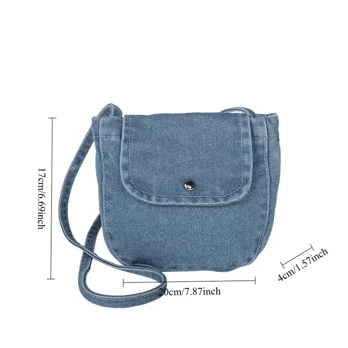 Sac à bandoulière en jean pour femme
