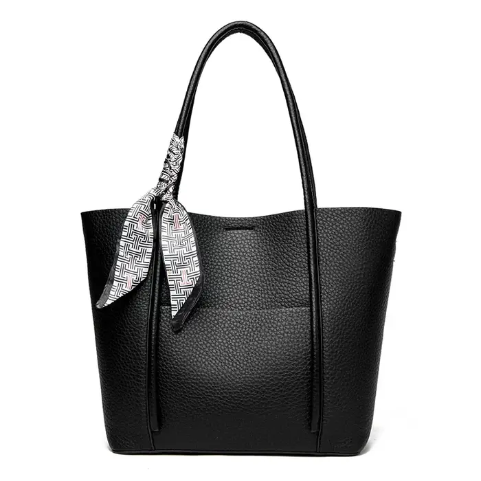 Sac fourre-tout en cuir souple véritable pour femme