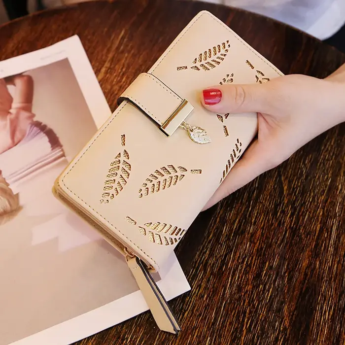 Femmes portefeuille en cuir PU sac à main femme Long
