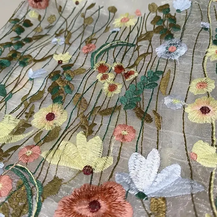 Sac à bandoulière en dentelle brodée de fleurs pour femmes