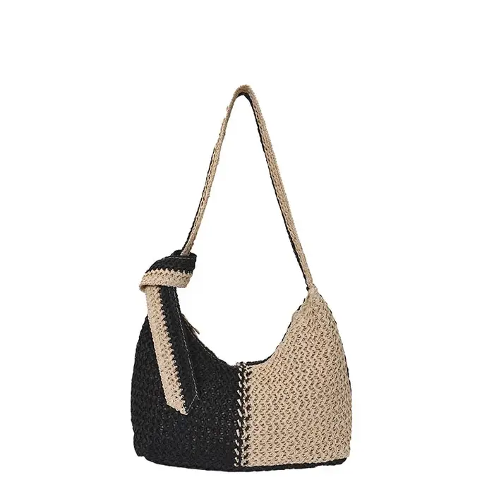 Sac à bandoulière tissé petit format pour femme